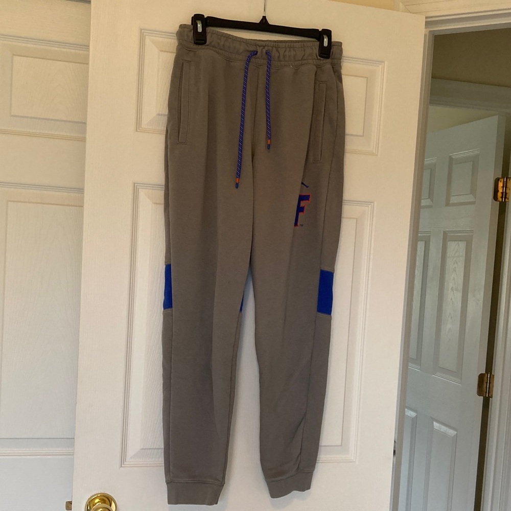 Jordan Gray Joggers with Blue Accents
